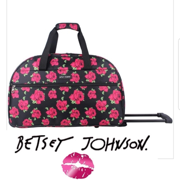 Betsey Johnson Handbags - Betsey Johnson 22 Inch Rolling duffel bag carry on